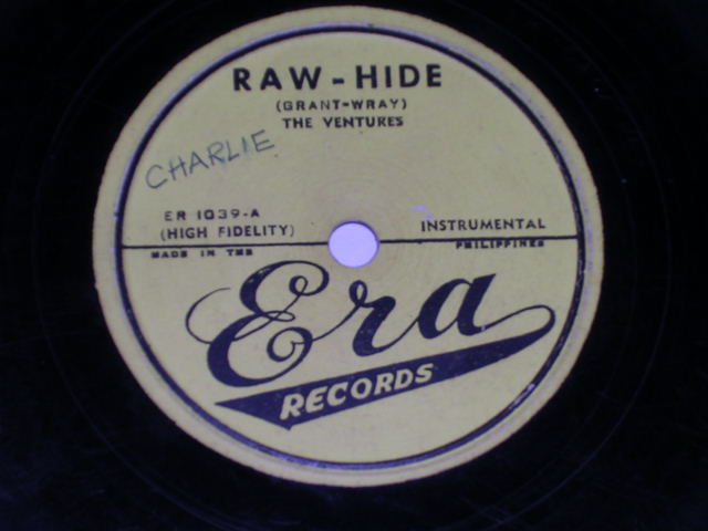 画像1: THE VENTURES - RAW-HIDE / TRAMBONE / 1960s  PHILLIPPINESORIGINAL 78rpm SP 