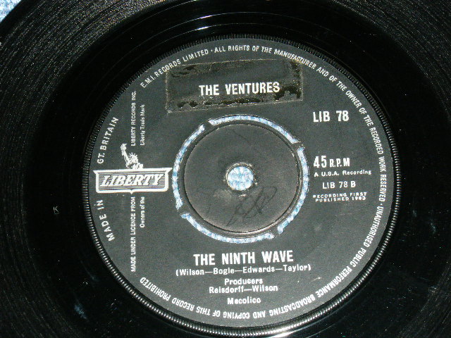 画像1: THE VENTURES - THE NINTH WAVE ( Ex+++/Ex+++ ) /1963  UK ORIGINAL 7" SINGLE 