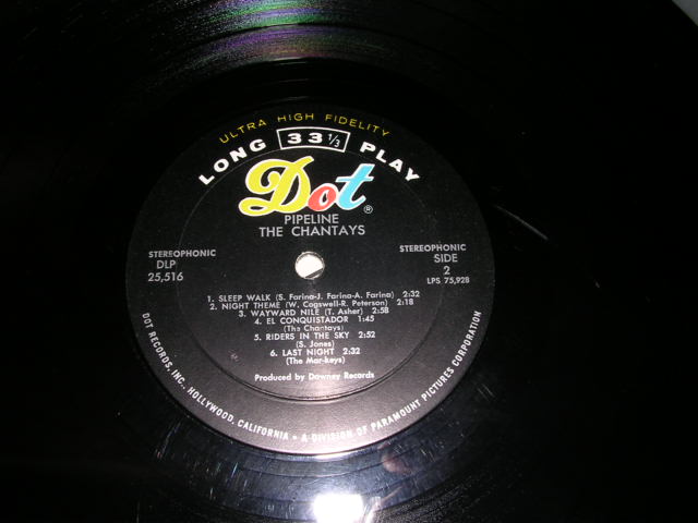 画像: THE CHANTAYS - PIPELINE ( Ex++/Ex+++ ) / 1963 US ORIGINAL STEREO LP 