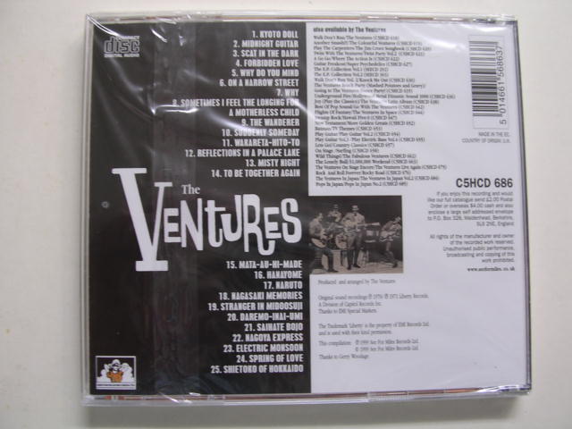 画像: THE VENTURES - GOLDEN POPS + POPS IN JAPAN '71 ( 2 in 1 )/ 1999  UK& EU SEALED   CD 