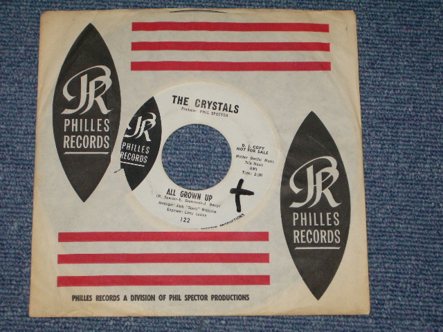 画像1: THE CRYSTALS - ALL GROWN UP ( WHITE LABEL PROMO   Ex+++/Ex+++ : ) / 1964 US ORIGINAL 7" SINGLE 