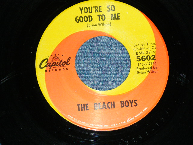 画像: THE BEACH BOYS - SLOOP JOHN B.   ( MATRIX T4 / T2#3 : STRAIGHT CUT PS ) / 1966 US ORIGINAL 7" SINGLE With PICTURE SLEEVE 