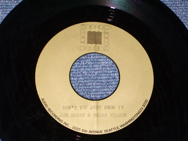 画像: THE BEACH BOYS / J BERRY & B WILSON  - CHILDREN' ORTHOPEDIC & TOWER RECORDS / DON'T YOU JUST KNOW IT ( AUDIO RECORDINGS )   / 1970 ( ? ) US T PRESS METAL ACETATE 7" Single