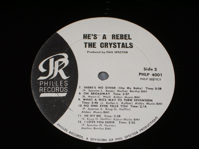 画像: THE CRYSTALS - HE'S A REBEL / 1963 US Original White Label Promo MONO LP 