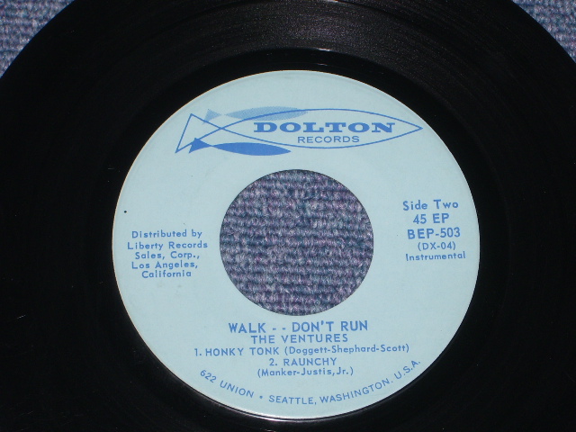 画像: THE VENTURES - WALK-DON'T RUN ( Matrix Number DX-03-3/DX-04-2) / 1960 US ORIGINAL 7"45EP + PICTURE SLEEVE