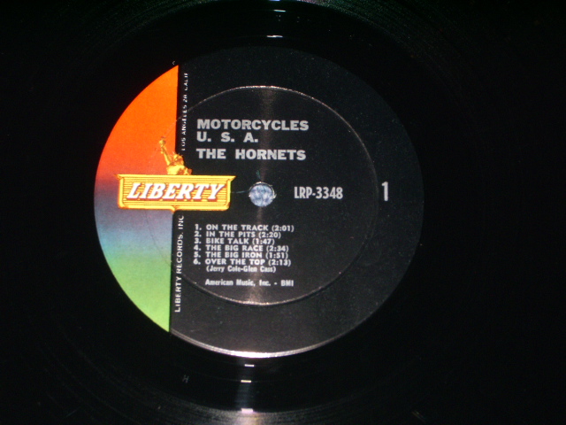 画像: THE HORNETS ( JERRY COLE on GUITAR ) - MOTORCYCLES U.S.A.  ( Ex++/MINT-) / 1963 US ORIGINALMono LP 