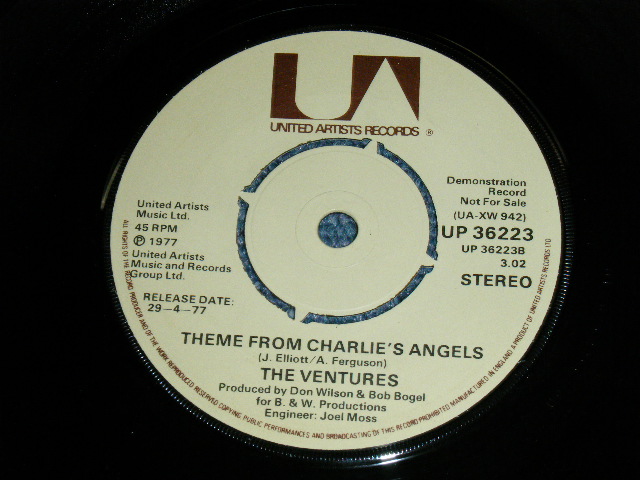 画像: THE VENTURES - THEME FROM STARSKY & HUTCH  ( MINT-/Ex+++ ) / 1977  UK ORIGINAL PROMO  7" SINGLE 