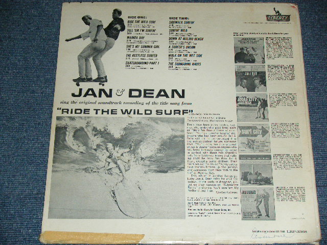 画像: JAN & DEAN - RIDE THE WILD SURF ( Ex-/Ex++ )  / 1964 US ORIGINAL MONO  LP 