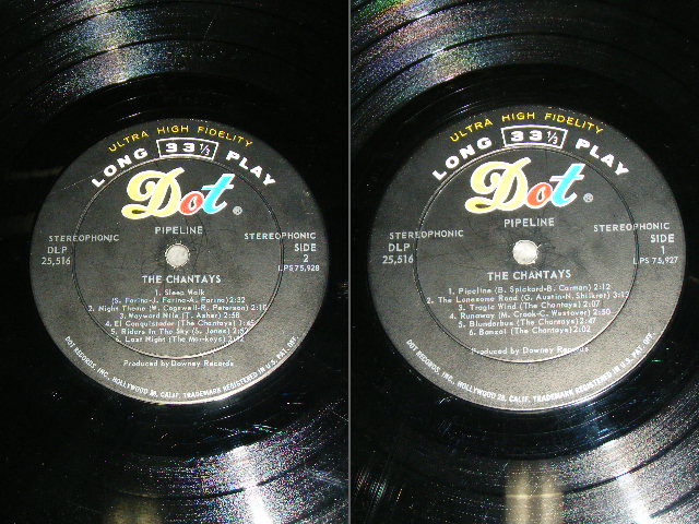 画像: THE CHANTAYS - PIPELINE ( VG+++/VG+++ ) / 1963 US AMERICA ORIGINAL "1st Press on STEREO Version" Used LP