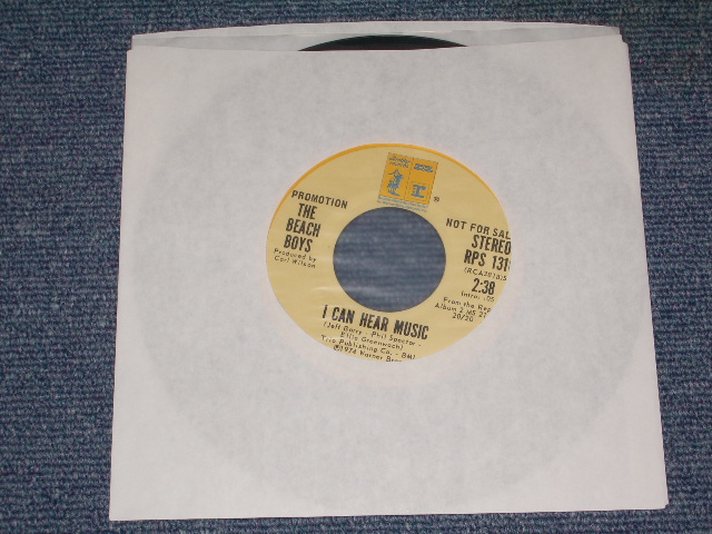 画像1: THE BEACH BOYS - I CAN HEAR MUSIC / 1974 US ORIGINAL PROMO ONLY SAME FLIP SPECIAL COUPLING 7"Single