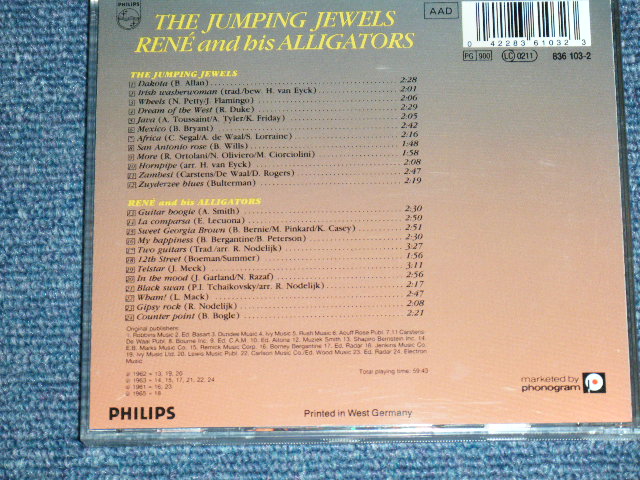 画像: THE JUMPING JEWELS + RENE and his ALLIGATORS -  ORIGINAL TAPES  THE BEST OF THE JUMPING JEWELS  + RENE and his ALLIGATORS REVIVED   / 1980's WEST-GERMANY ORIGINAL used CD