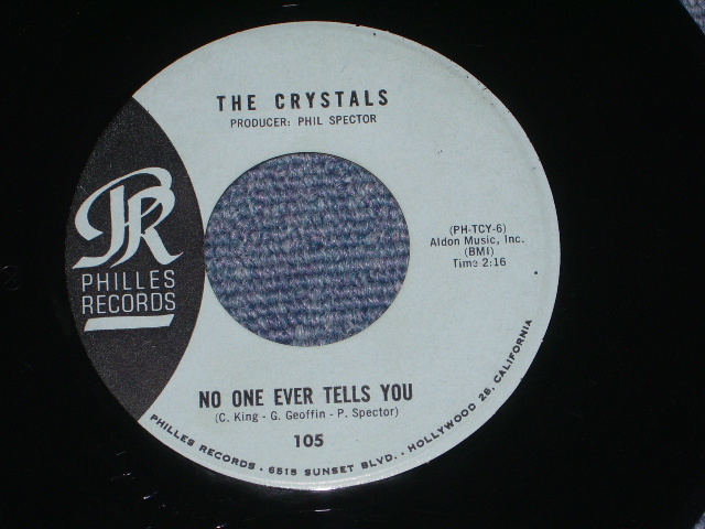 画像: THE CRYSTALS - HE HIT ME  ( BLUE LABEL  Ex+++/Ex+++ ) / 1963 US ORIGINAL 7" SINGLE 