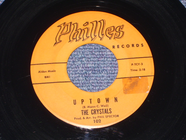 画像1: THE CRYSTALS - UPTOWN  ( ORANGE LABEL  Ex++/Ex++ Damaged Label ) / 1962 US ORIGINAL 7" SINGLE