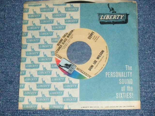 画像: DON LEE WILSON -  BEHIND THESE STAINED GLASS WINDOWS  ( FATS & LARGE  STYLE LOGO ) ( MINT-/MINT- )  / 1967 US ORIGINAL Audition Lbael Promo 7"SINGLE