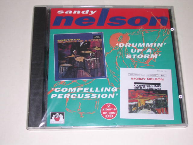 画像1: SANDY NELSON - DRUMMIN' UP A STORM + COMPELLING PERCUSSION   ( 2 in 1 ) / 1996 UK ORIGINAL SEALED  CD 