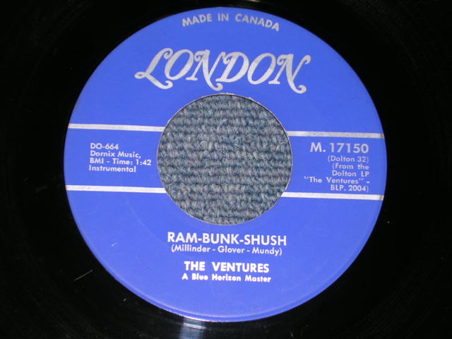 画像: THE VENTURES - RAM-BUNK-SHUSH  / 1960s CANADA ORIGINAL 7"Single