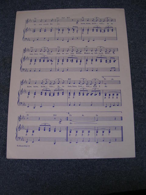 画像: TEDDY BEARS - TO KNOW HIM IS TO LOVE HIM / 1950s??? US ORIGINAL??? SHEET MUSIC 