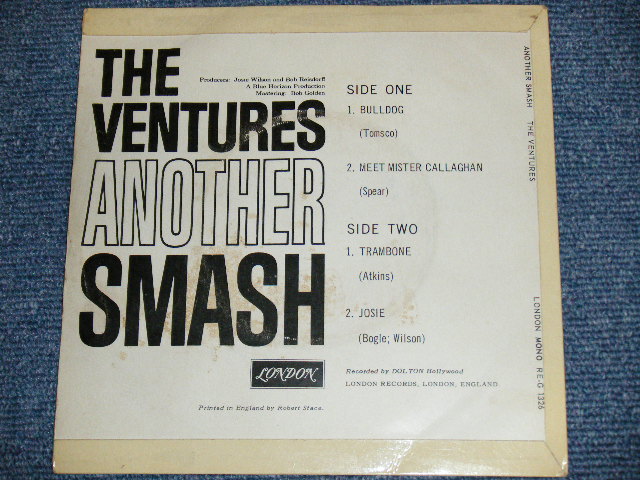 画像: THE VENTURES - ANOTHER SMASH / 1962 UK Original 7" EP With PICTURE SLEEVE 