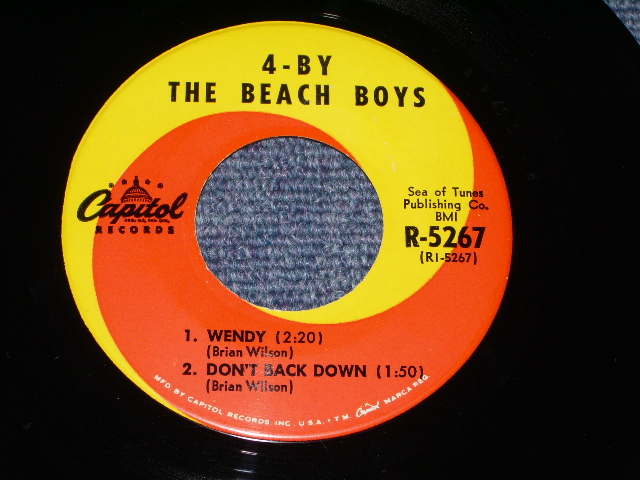 画像: THE BEACH BOYS - FOUR BY THE BEACH BOYS   / 1964 US ORIGINAL 7"33rpm EP With PICTURE SLEEVE