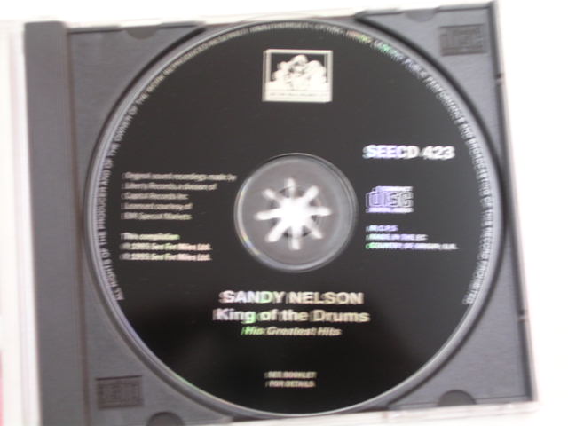 画像: SANDY NELSON - KING OF THE DRUMS / 1995 UK ORIGINAL USED  CD 