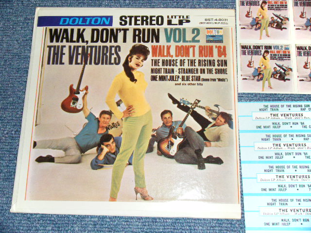 画像1: THE VENTURES - WALK-DON'T RUN  VOL.2 (With MINI JACKET & STRIPE )  / 1964 US ORIGINAL 7"EP + PICTURE SLEEVE NO RECORD 