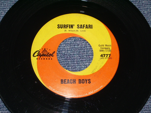 画像: THE BEACH BOYS -  SURFIN' SAFARI  (  GLOSSY PS )/ 1962 US  Original 7"Single  With PICTURE SLEEVE 