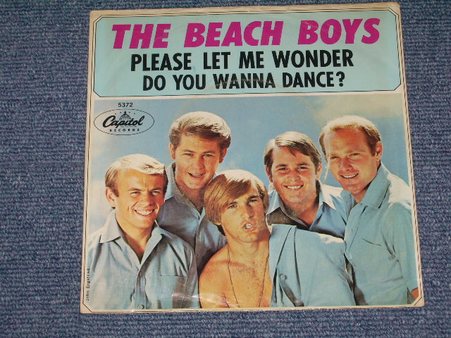 画像: THE BEACH BOYS - DO YOU WANNA DANCE?  ( STRAIGHT-CUT Cover Ex/VG++ ) / 1965 US ORIGINAL 7" SINGLE With PICTURE SLEEVE 