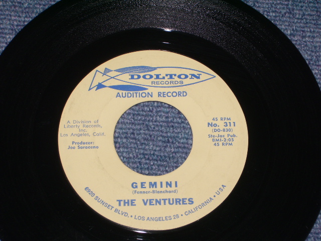 画像: THE VENTURES - LA BAMBA ( Ex+++/Ex+++ )  /1965 US ORIGINAL AUDITION LABEL PROMO 7" SINGLE 