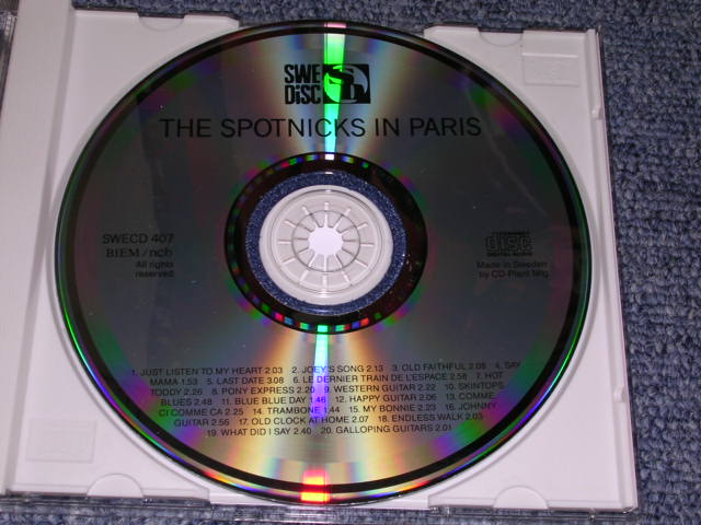 画像: THE SPOTNICKS - IN PARIS / 1989 SWEDEN Original Used CD 