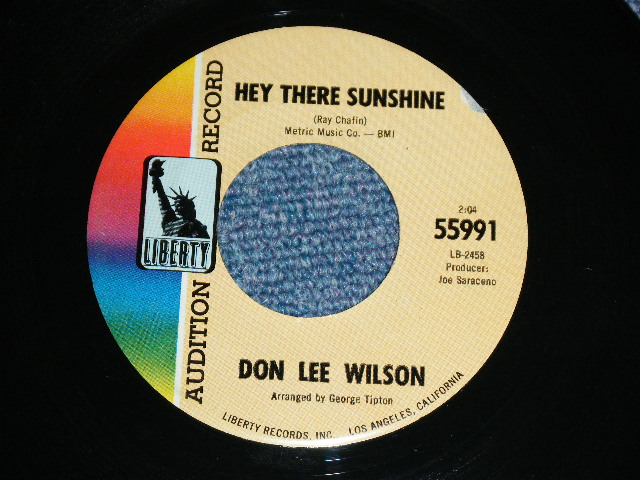 画像: DON LEE WILSON -  BEHIND THESE STAINED GLASS WINDOWS  ( FATS & LARGE  STYLE LOGO ) ( MINT-/MINT- )  / 1967 US ORIGINAL Audition Lbael Promo 7"SINGLE