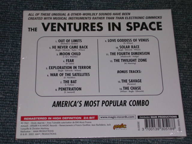 画像: THE VENTURES- IN SPACE ( ORIGINAL ALBUM + BONUS )  / 2005 FRENCH DI-GI PACK Brand New SEALED  CD