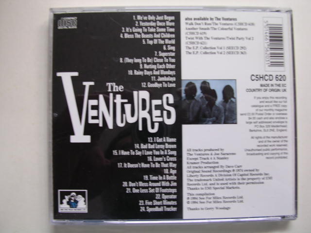 画像: THE VENTURES -  PLAY THE CARPENTERS + THE JIM CROCE SONG BOOK ( 2 in 1 )/ 1996 UK& EU NEW  CD 