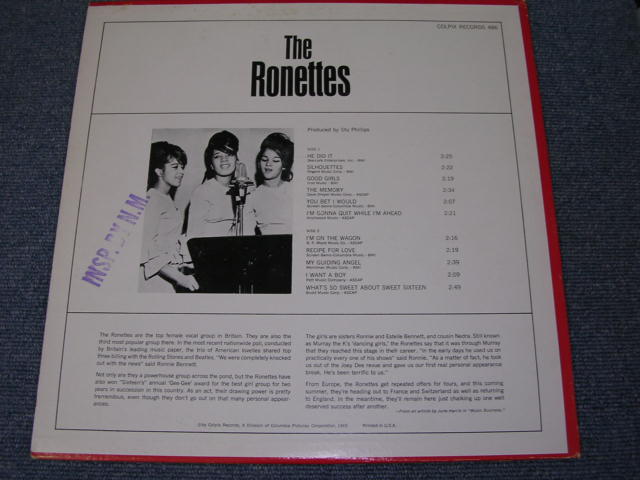 画像: RONETTES - THE RONETTES featuring VERONICA / 1965 US ORIGINAL GOLD Label MONO  LP 