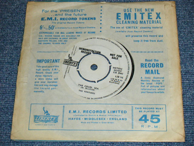 画像: THE VENTURES - WALK DON'T RUN '64 / 1964  UK ORIGINAL Promo 7" SINGLE 