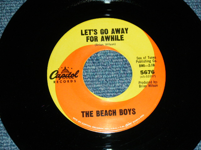 画像: THE BEACH BOYS - A) GOOD VIBRATIONS  B)  LET'S GO AWAY FOR AWHILE  ( MATRIX F1 / G2  : DIE-CUT PS ) / 1966 US AMERICA ORIGINAL Used 7" SINGLE With PICTURE SLEEVE 