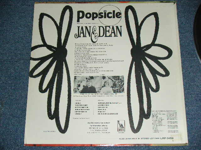 画像: JAN & DEAN - POPSICLE ( Ex+++/MINT- ) / 1966 US AMERICA ORIGINAL "1st Press Label" MONO Used LP 