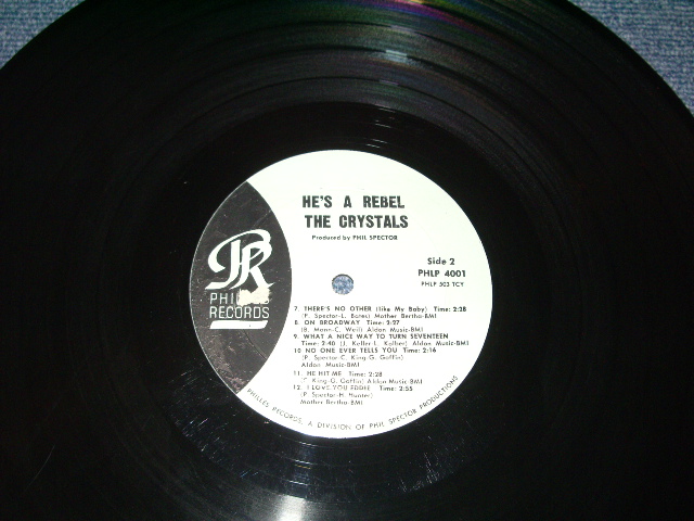 画像: THE CRYSTALS - HE'S A REBEL  / 1963 US Original Blue Label MONO LP 