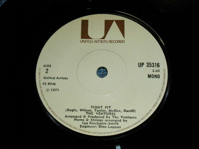 画像: THE VENTURES - THEME FROM "SHAFT" ( Ex+++/Ex+++ ) / 1971  UK ORIGINAL 7" SINGLE 