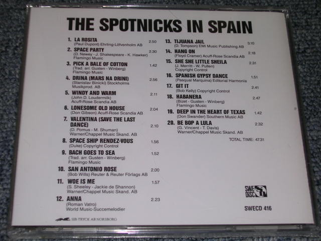 画像: THE SPOTNICKS - IN SPAIN / 1990 SWEDEN Original Sealed New CD 