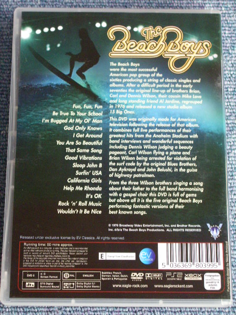 画像: THE BEACH BOYS - GOOD VIBRATIONS TOUR   / PAL System Brand New  DVD 