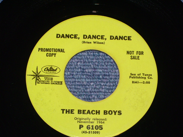 画像: THE BEACH BOYS - DANCE DANCE DANCE  / 1967 US REISSUE PROMO  7" SINGLE 