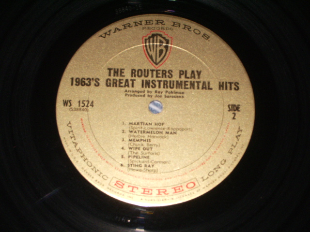 画像: The ROUTERS -  PLAY 1963'S  GREAT INSTRUMENTAL HITS ( 2nd PRESS COVER : VG+++/Ex+ )/ 1964 US ORIGINAL STEREO  LP