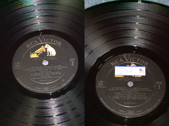 画像: SKEETER DAVIS - THE END OF THE WORLD / 1963 US ORIGINAL MONO LP 