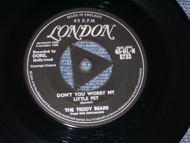画像: TEDDY BEARS - TO KNOW HIM, IS TO LOVE HIM  ( 1st Single: Ex /Ex- ) / 1958 UK ORIGINAL  7" SINGLE 