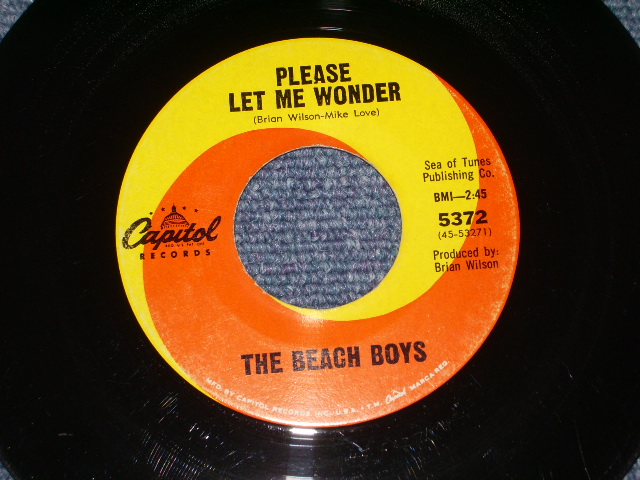 画像: THE BEACH BOYS - DO YOU WANNA DANCE?  ( DIE-CUT Cover Ex+/Ex+++ & Ex++ ) / 1965 US ORIGINAL 7" SINGLE With PICTURE SLEEVE 
