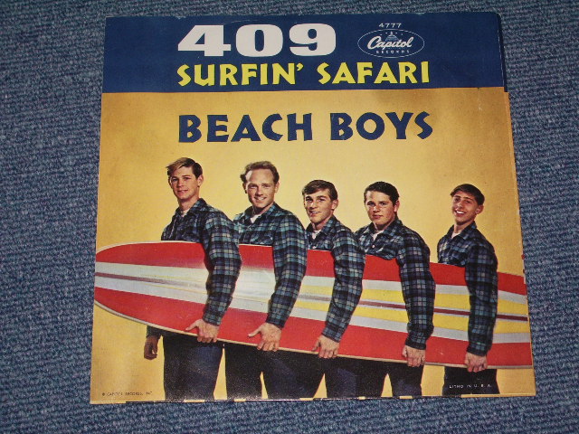 画像: THE BEACH BOYS -  SURFIN' SAFARI  (  GLOSSY PS )/ 1962 US  Original 7"Single  With PICTURE SLEEVE 