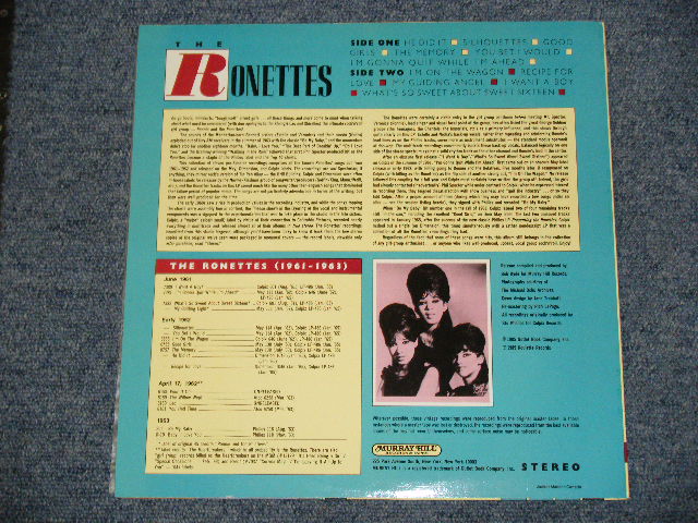 画像: THE RONETTES - THE COLPIX YEARS ( 1961-1963 ) / 1985 US STEREO LP  