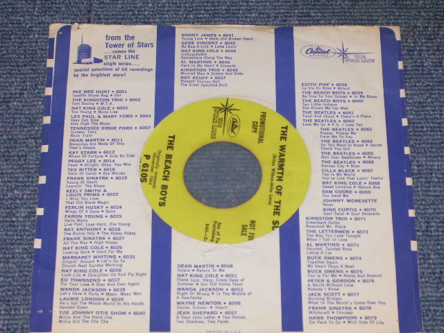 画像: THE BEACH BOYS - DANCE DANCE DANCE  / 1967 US REISSUE PROMO  7" SINGLE 