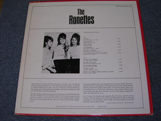 画像: RONETTES - THE RONETTES featuring VERONICA / 1965 US ORIGINAL GOLD Label MONO  LP 