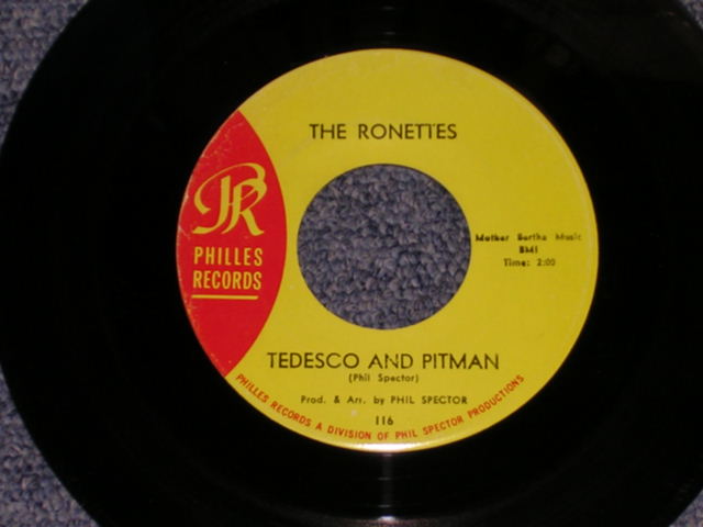 画像: THE RONETTES - BE MY BABY ( YELLOW LABEL ) / 1963 US ORIGINAL 7" SINGLE 
